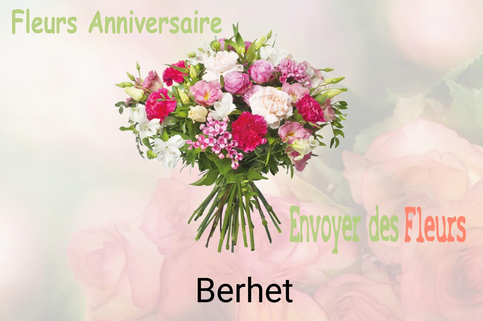 Bouquet de fleurs d’anniversaire livré à Berhet
