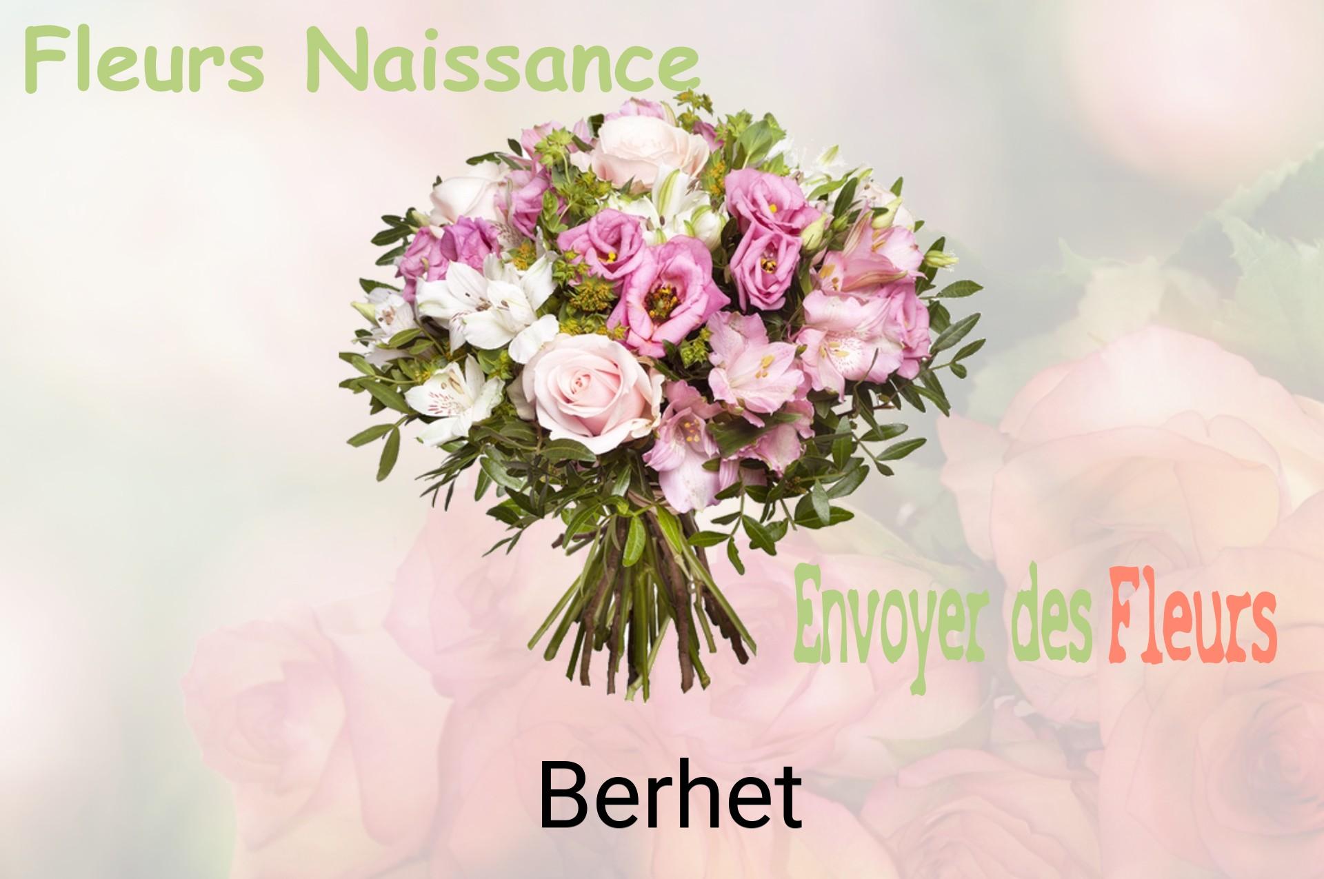 Bouquet de fleurs de naissance livré à Berhet